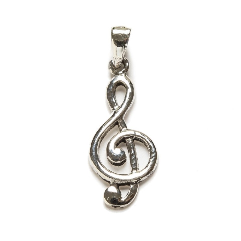 COLGANTE EN PLATA DE LEY. CLAVE DE SOL
