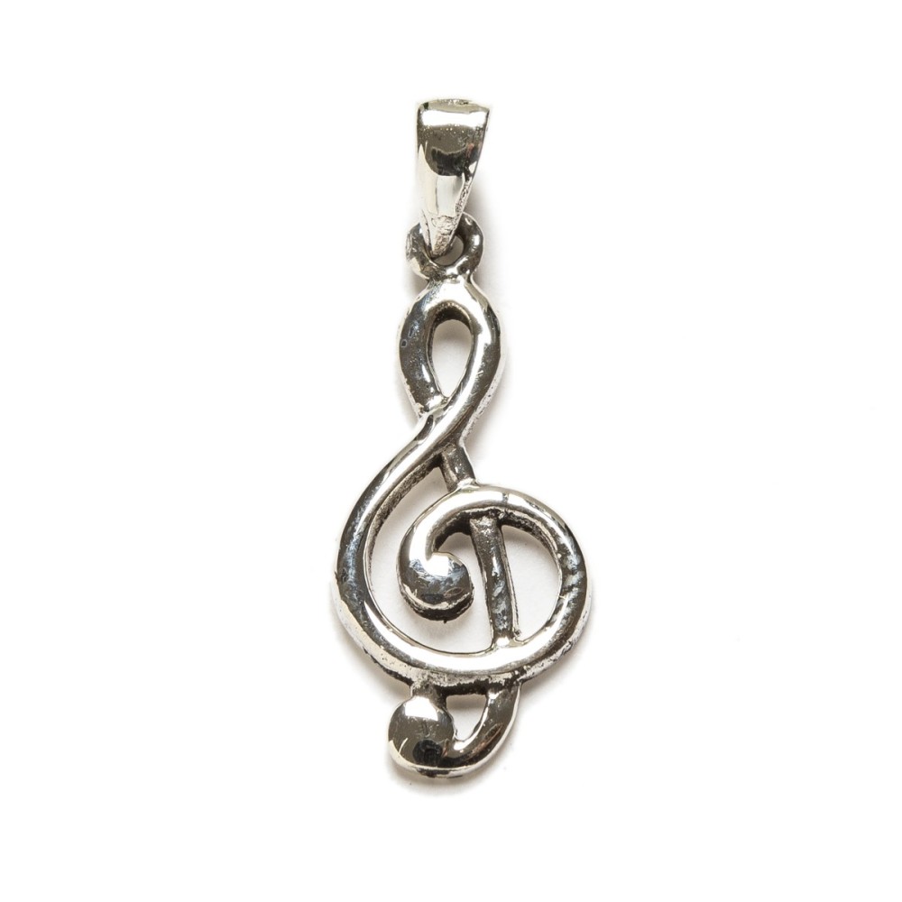 COLGANTE EN PLATA DE LEY. CLAVE DE SOL