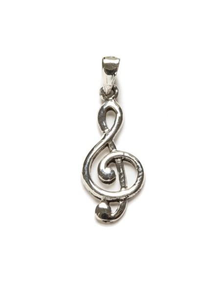COLGANTE EN PLATA DE LEY. CLAVE DE SOL