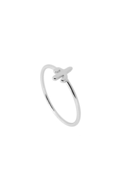 ANILLO CON CACTUS LISO 6x5MM - PLATA 925