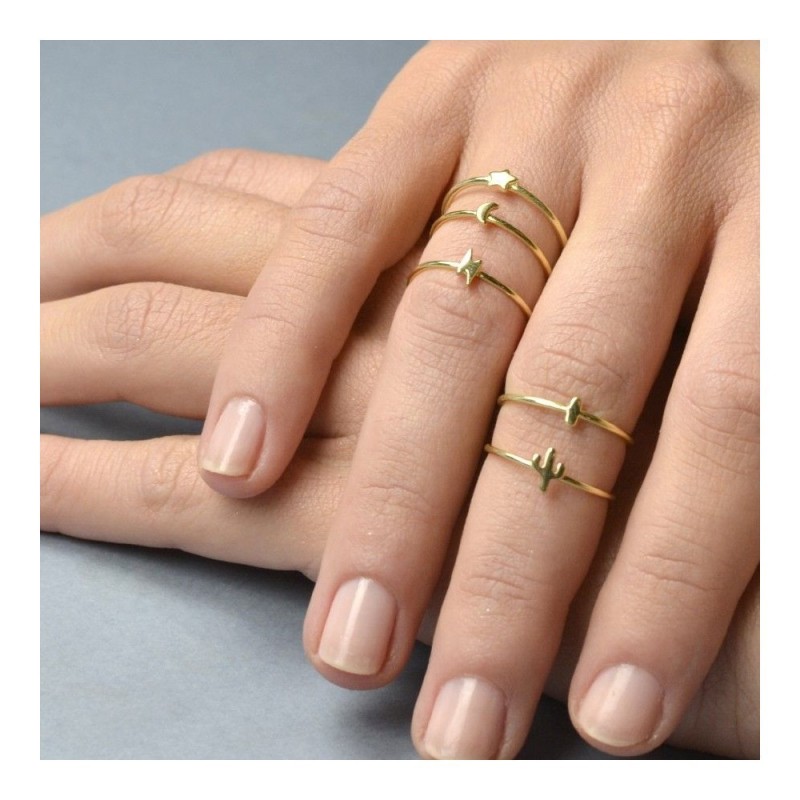 ANILLO CON RAYO LISO 6x3MM - PLATA 925 2