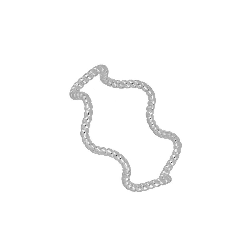 ANILLO TOTAL CURVAS GRANULADO - PLATA 925