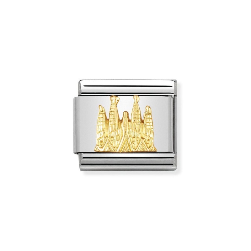 SAGRADA FAMILIA ACERO Y ORO DE 18K
