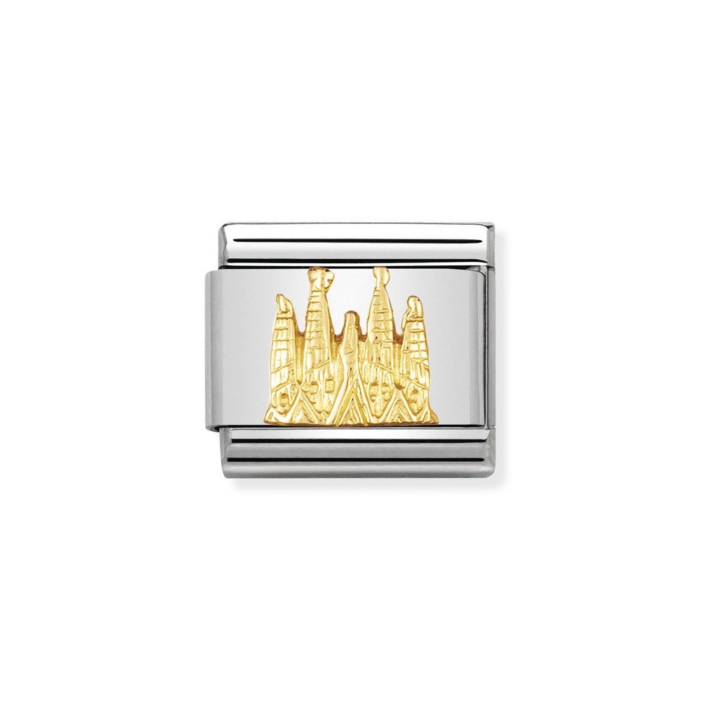 SAGRADA FAMILIA ACERO Y ORO DE 18K