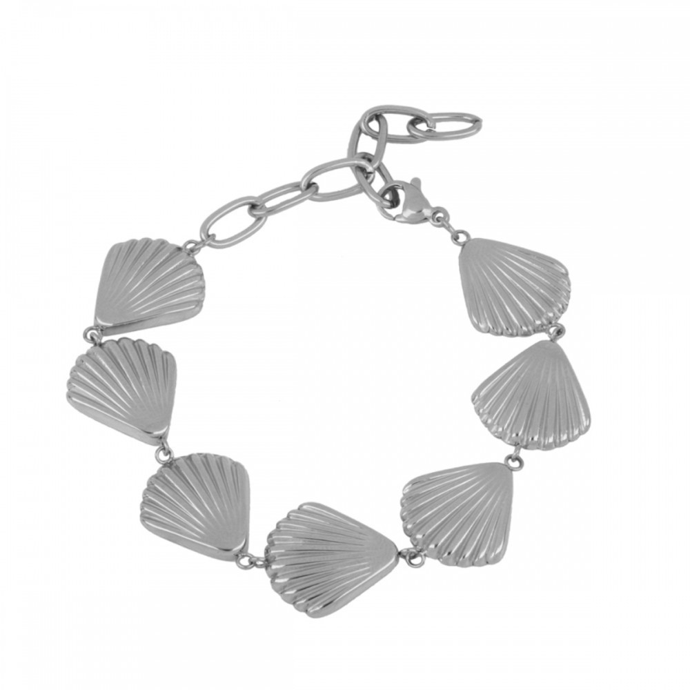 Pulsera Dorada con Conchas Marinas - Joyería Elegante y marinera