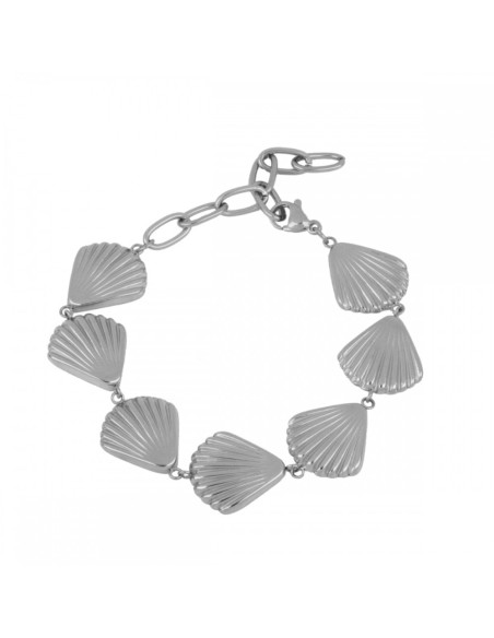 copy of PULSERA MARINA CONCHITAS ACERO BAÑO ORO 18K