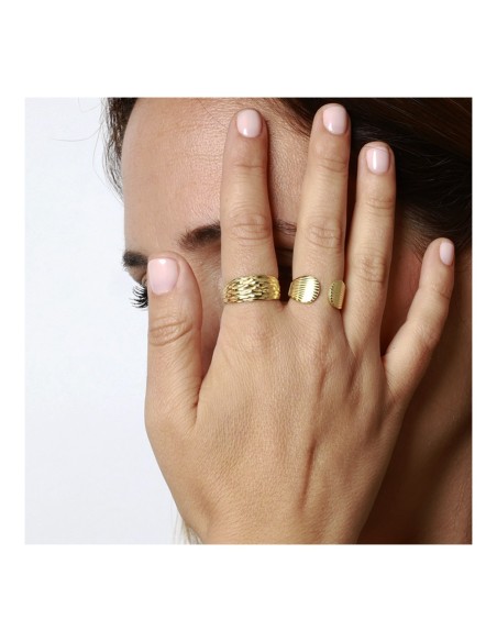 copy of ANILLO CONCHAS MARINAS ACERO DORADO