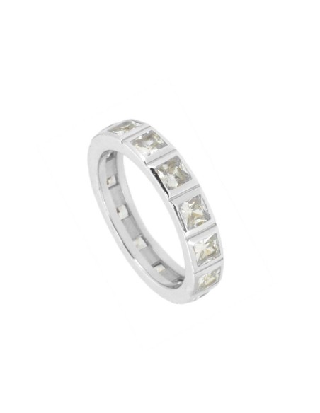 Anillo tipo Alianza con circonitas- Elegancia y Brillo Atemporal