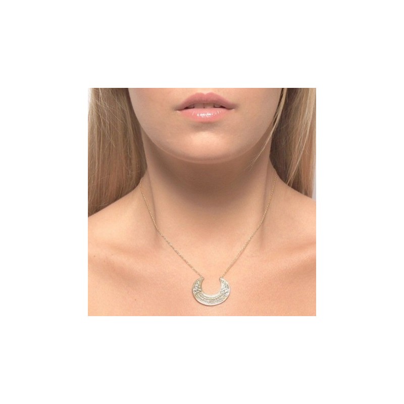 COLLAR LUNA DEL SUR EN PLATA BAÑADA EN RODIO 2