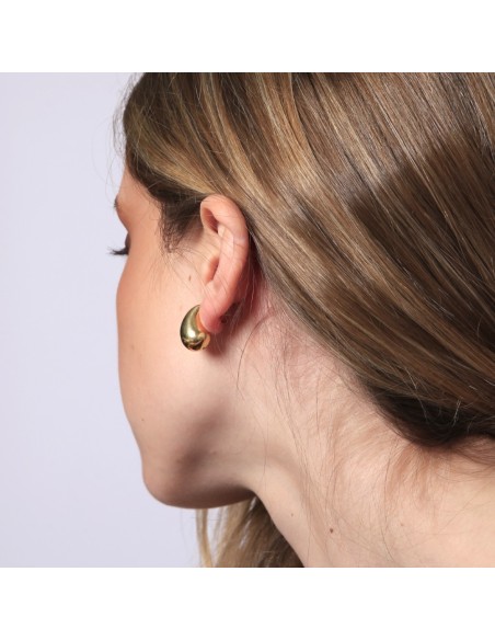 PENDIENTES GOTA DE LÁGRIMA EN PLATA 925 BAÑO ORO 18K