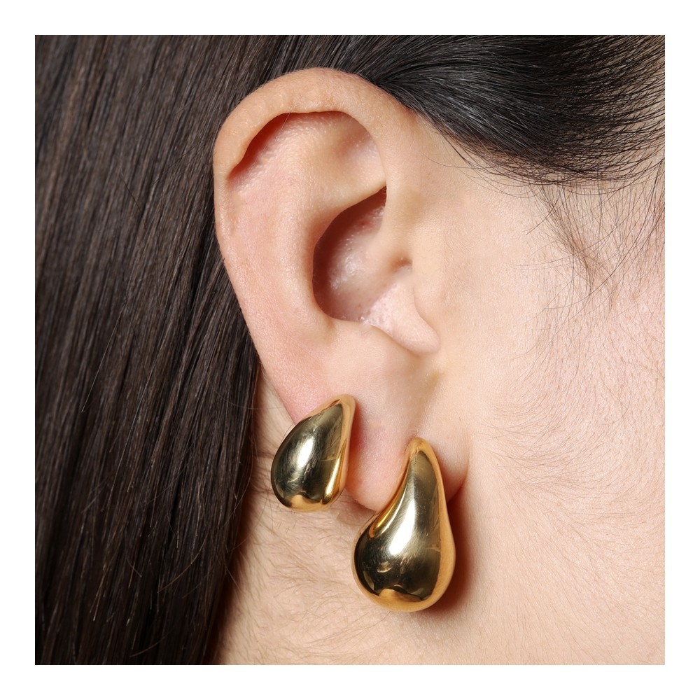 copy of PENDIENTES GOTA DE LÁGRIMA EN PLATA 925 BAÑO ORO 18K