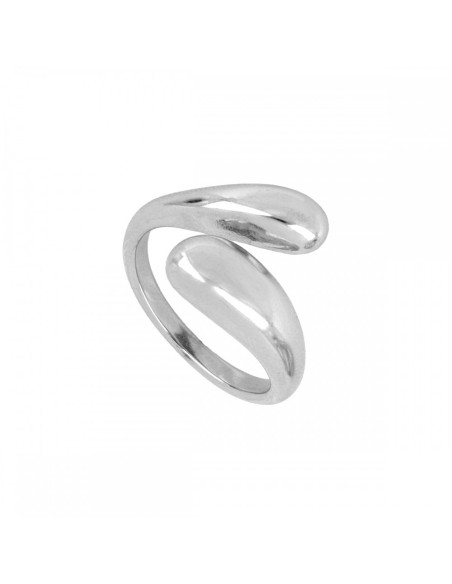 Anillo  Grueso de Acero Inoxidable abierto  chic y elegante