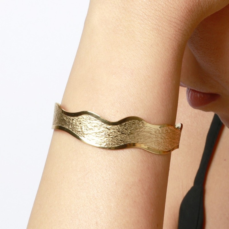 copy of PULSERA ESCLAVA DALILA DE ACERO DORADO 2