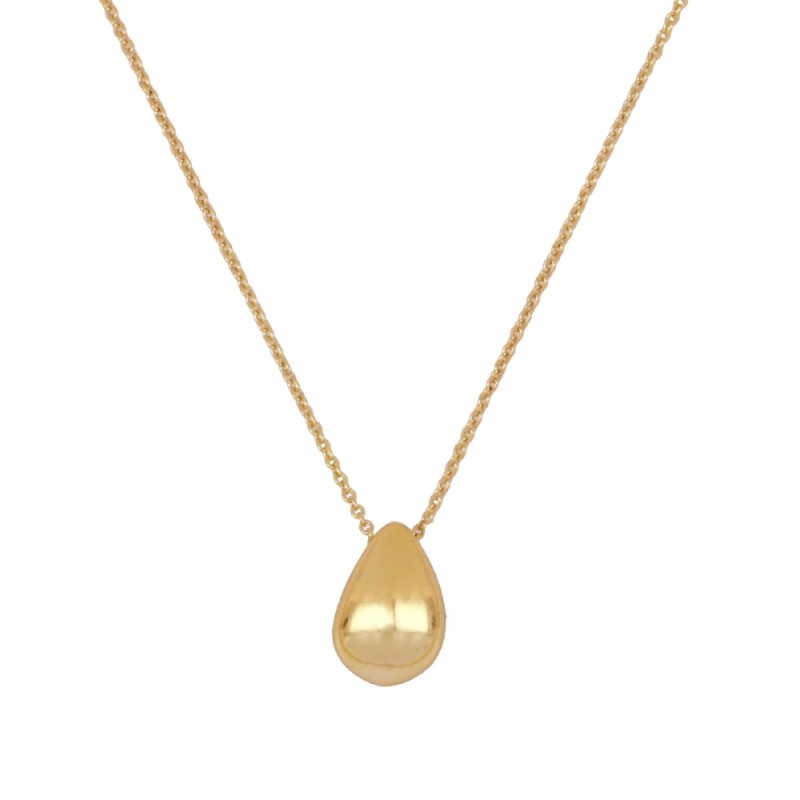 Collar colgante en forma de Gota de Lágrima en Plata 925, moderno chic
