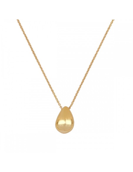 Collar colgante en forma de Gota de Lágrima en Plata 925, moderno chic