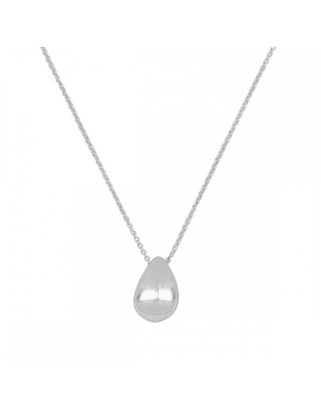 Collar colgante en forma de Gota de Lágrima en Plata 925, moderno chic