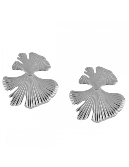 Pendientes dorados Hoja de Ginkgo Biloba Diseño chic y elegante