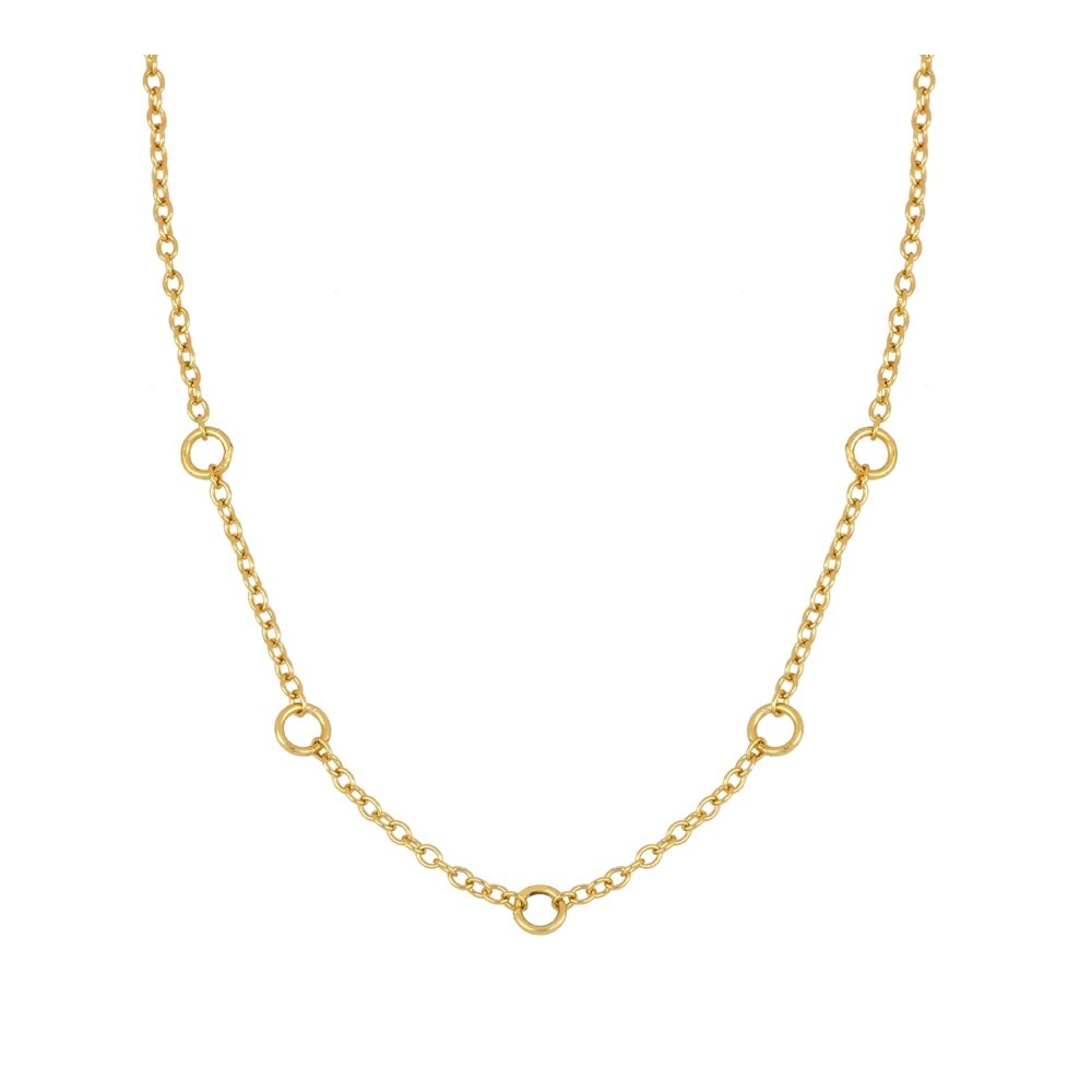 COLLAR PERSONALIZABLE CHARM DREAMS EN PLATA BAÑADA EN ORO 18K
