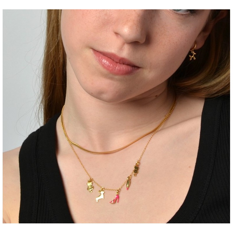 copy of COLLAR PERSONALIZABLE CHARM DREAMS EN PLATA BAÑADA EN ORO 18K 2