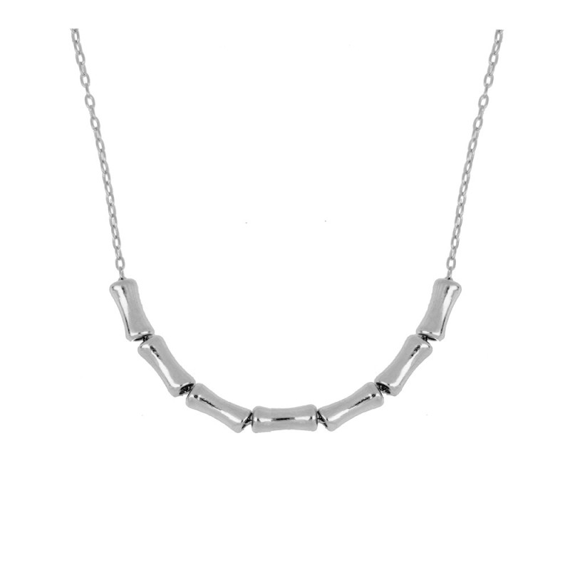 COLLAR CON 7 TRONQUITOS MOVILES PLATA