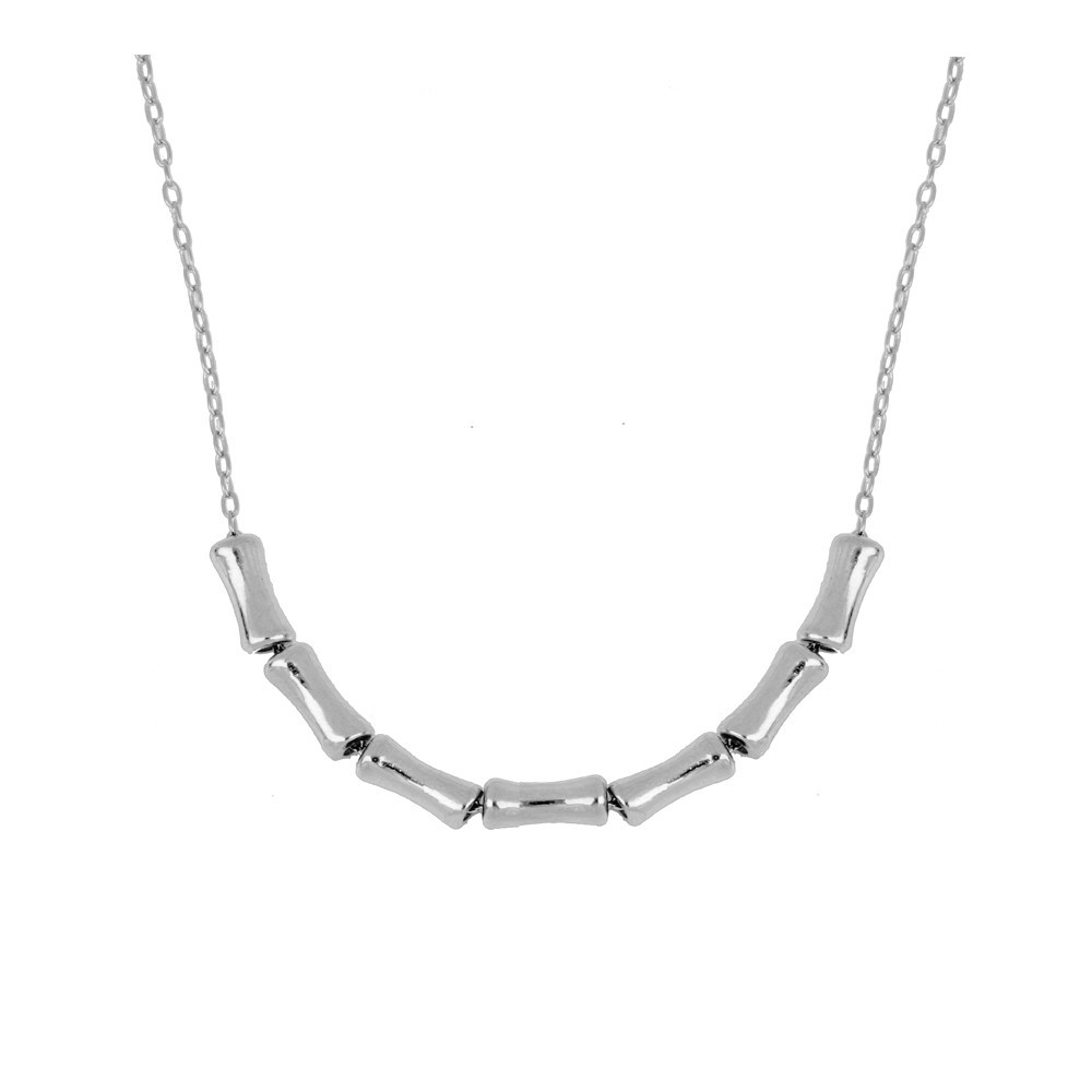 COLLAR CON 7 TRONQUITOS MOVILES PLATA