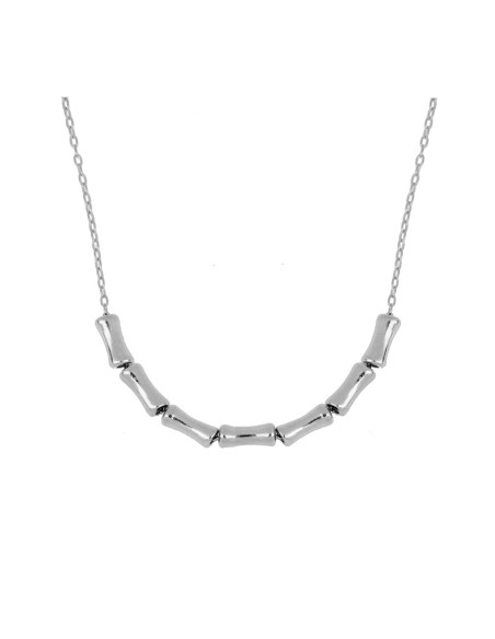 COLLAR CON 7 TRONQUITOS MOVILES PLATA