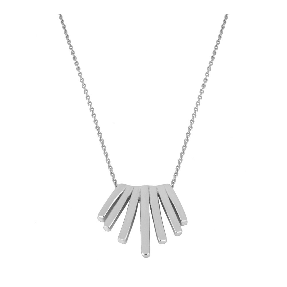 COLLAR COLGANTE ABANÃÂCO 7 BARRAS PLATA