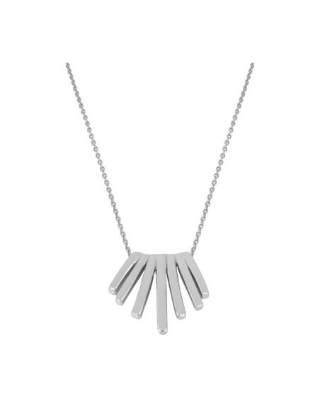 COLLAR COLGANTE ABANÃÂCO 7 BARRAS PLATA
