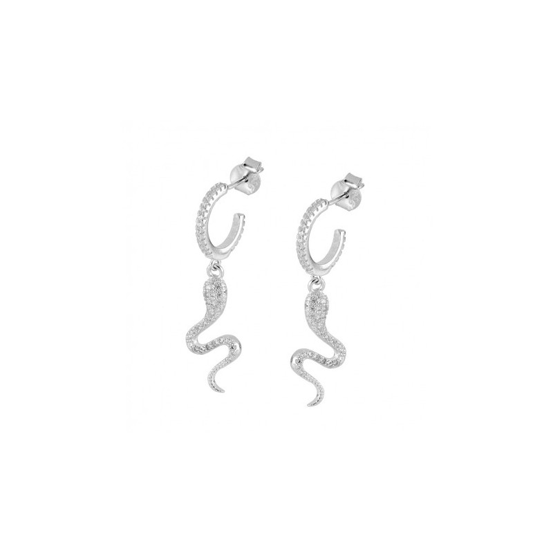 PENDIENTES SERPIENTE  DE LUXE DE PLATA RODIADA 2