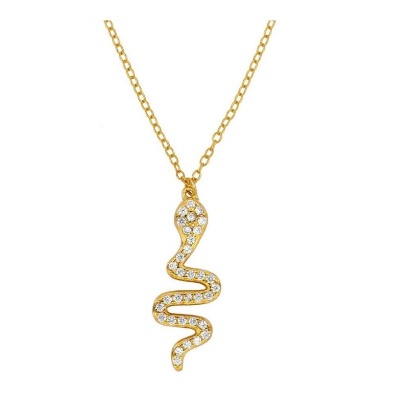 GARGANTILLA SERPIENTE DORADA LUXE DE PLATA 925 BAÑADA EN ORO