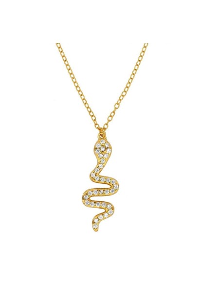 GARGANTILLA SERPIENTE DORADA LUXE DE PLATA 925 BAÑADA EN ORO