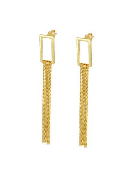 PENDIENTES SUE DE PLATA 925 BAÑADA EN ORO 18K