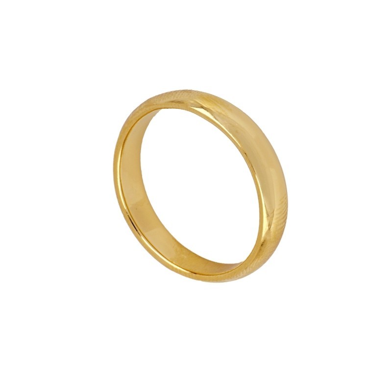 ANILLO ALIANZA "UNIQUE" DE PLATA BAÑADA EN ORO PERSONALIZABLE