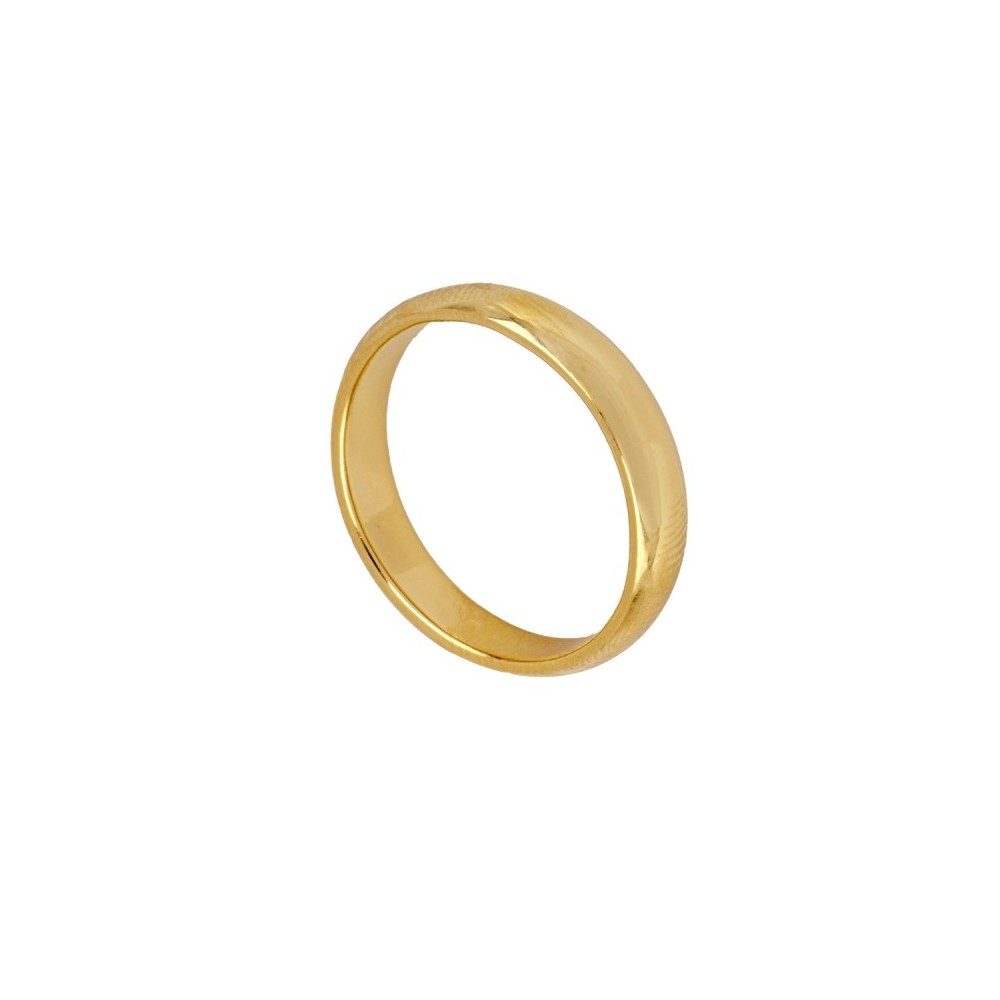 ANILLO ALIANZA "UNIQUE" DE PLATA BAÑADA EN ORO PERSONALIZABLE