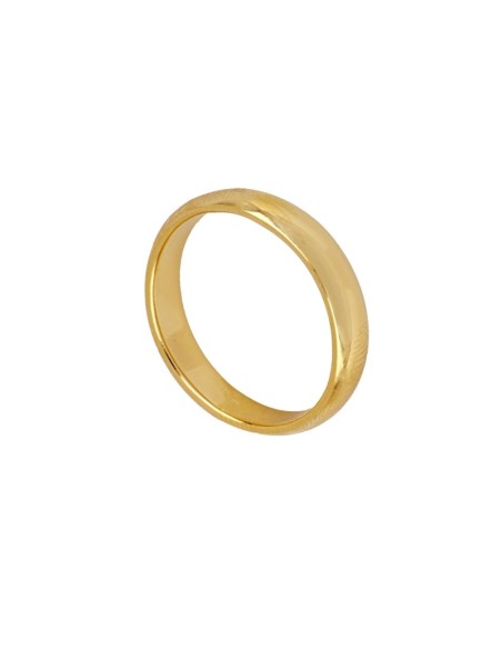 ANILLO ALIANZA "UNIQUE" DE PLATA BAÑADA EN ORO PERSONALIZABLE