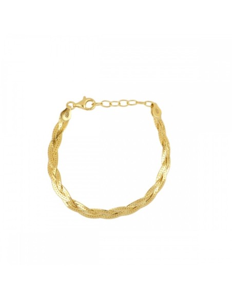 PULSERA MAGIC TRENZADA 5MM L:15+3CM - PLATA