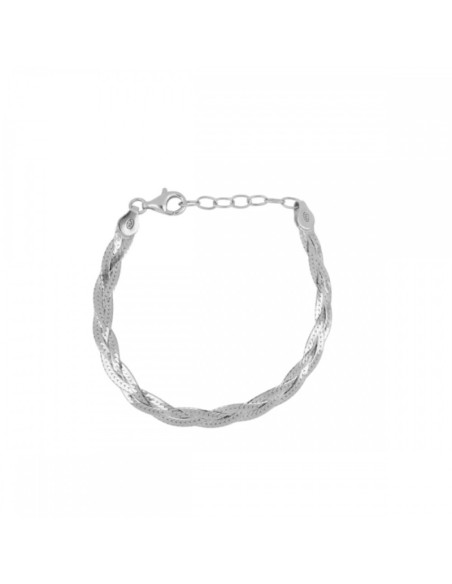 PULSERA MAGIC TRENZADA 5MM L:15+3CM - PLATA DORADA