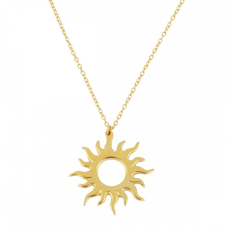 COLLAR "SOL RADIANTE" DE PLATA 925 BAÑADA EN ORO