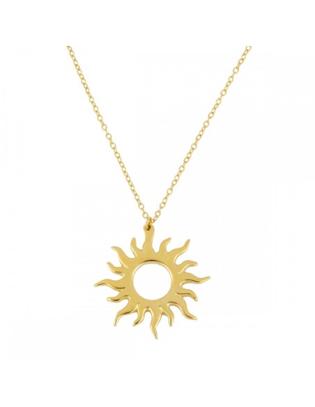 COLLAR "SOL RADIANTE" DE PLATA 925 BAÑADA EN ORO