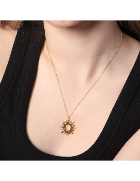 COLLAR "SOL RADIANTE" DE PLATA DE LEY RODIADA