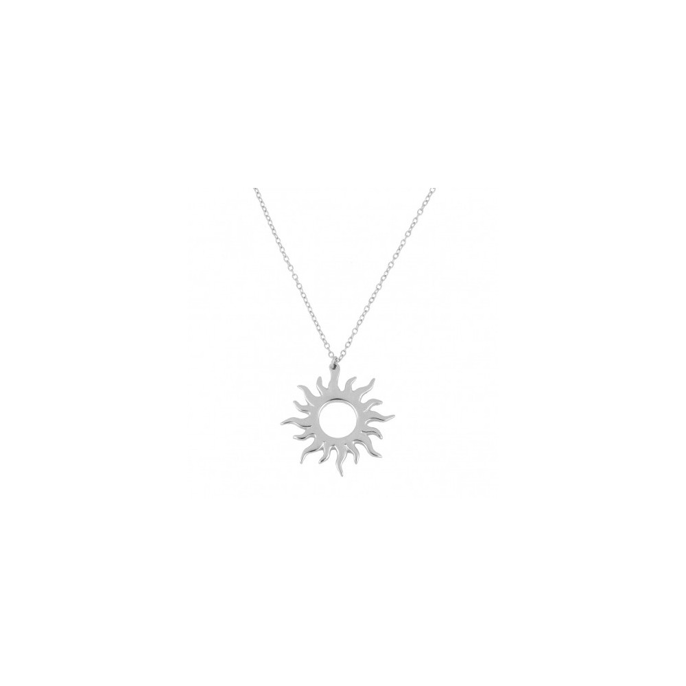 COLLAR "SOL RADIANTE" DE PLATA DE LEY RODIADA