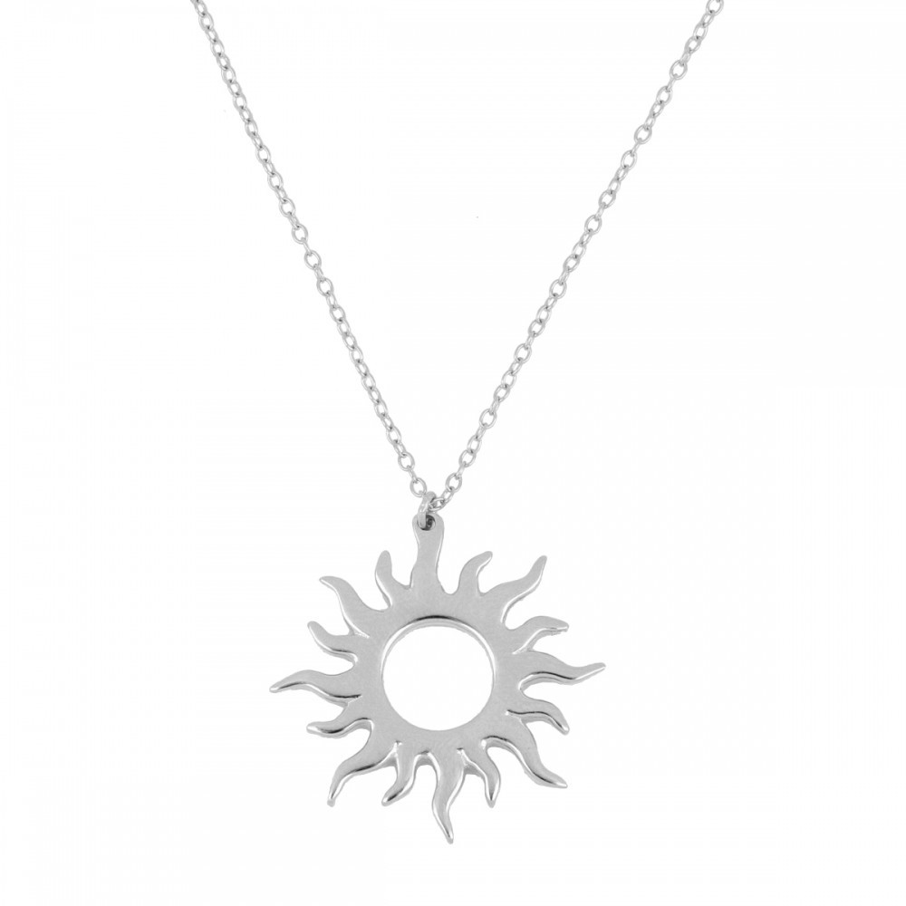 COLLAR "SOL RADIANTE" DE PLATA DE LEY RODIADA