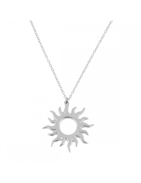 COLLAR "SOL RADIANTE" DE PLATA DE LEY RODIADA