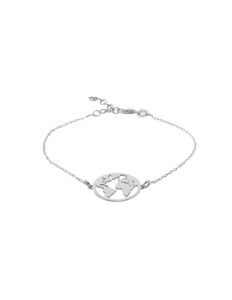PULSERA MUNDO 14MM - PLATA