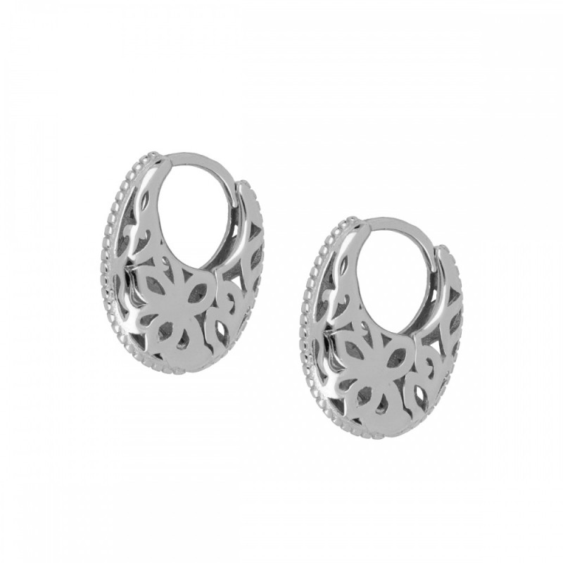 PENDIENTES ARO FILIGRANA EN PLATA 925 BAÑADA EN ORO 18K Y PLATA DE LEY RODIADA