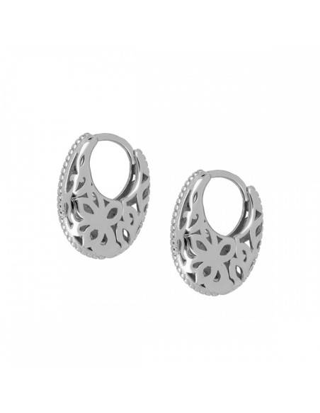 PENDIENTES ARO FILIGRANA EN PLATA 925 BAÑADA EN ORO 18K Y PLATA DE LEY RODIADA