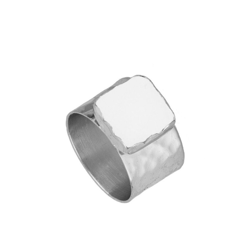 ANILLO  "CAPRI" DE PLATA 925  RODIADA CON PIEDRA PERLA