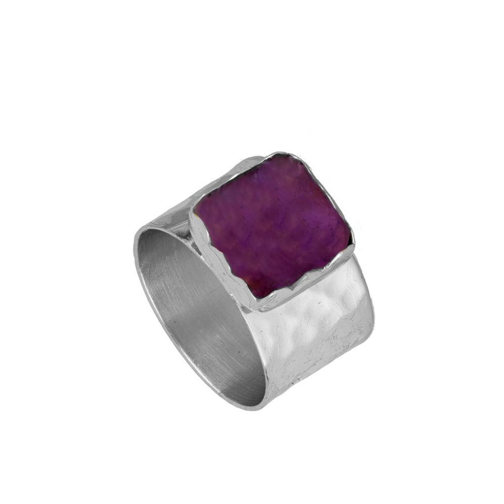 copy of copy of copy of copy of ANILLO "CAPRI" DE PLATA 925  BAÑADA EN ORO CON PIEDRA AMAZONITA