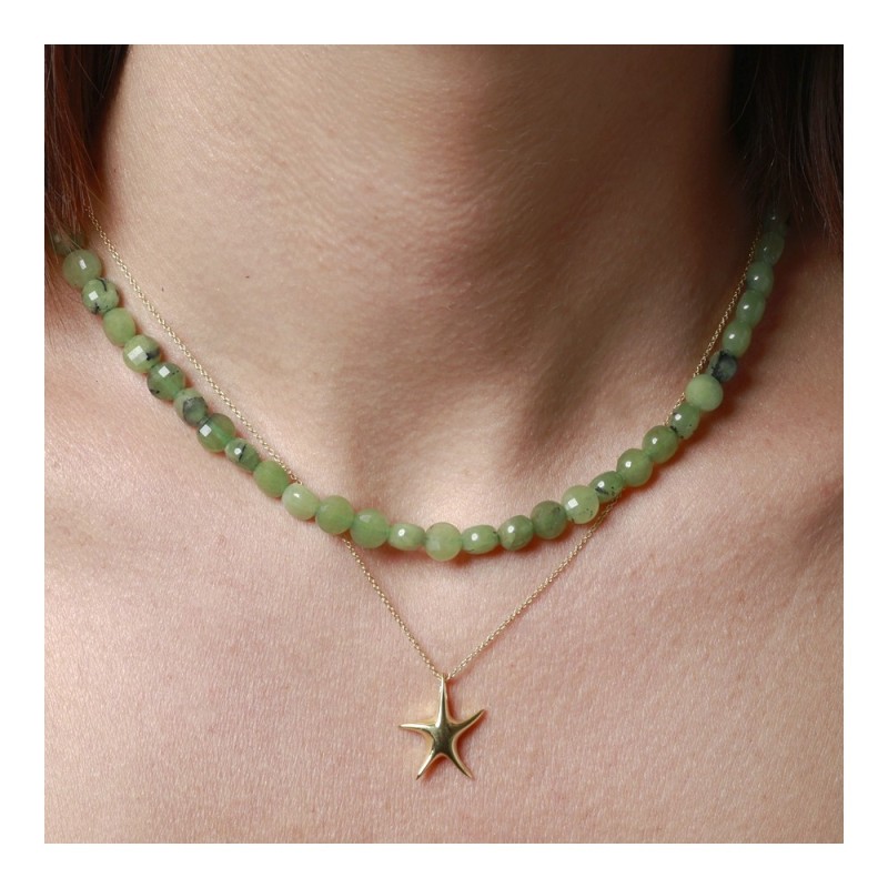 COLLAR ESTRELLA DE MAR EN PLATA 925 BAÑADA EN ORO 2