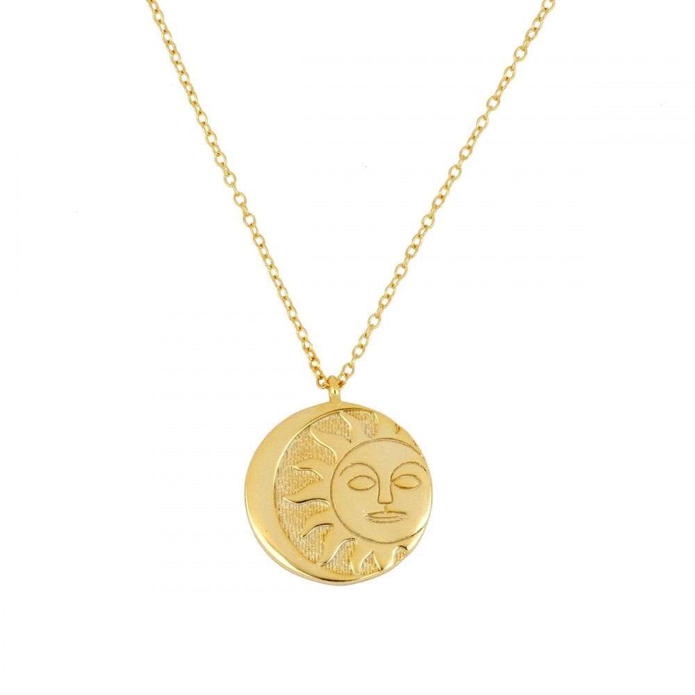 COLLAR "ECLIPSE" DE PLATA 925 BAÑADA EN ORO